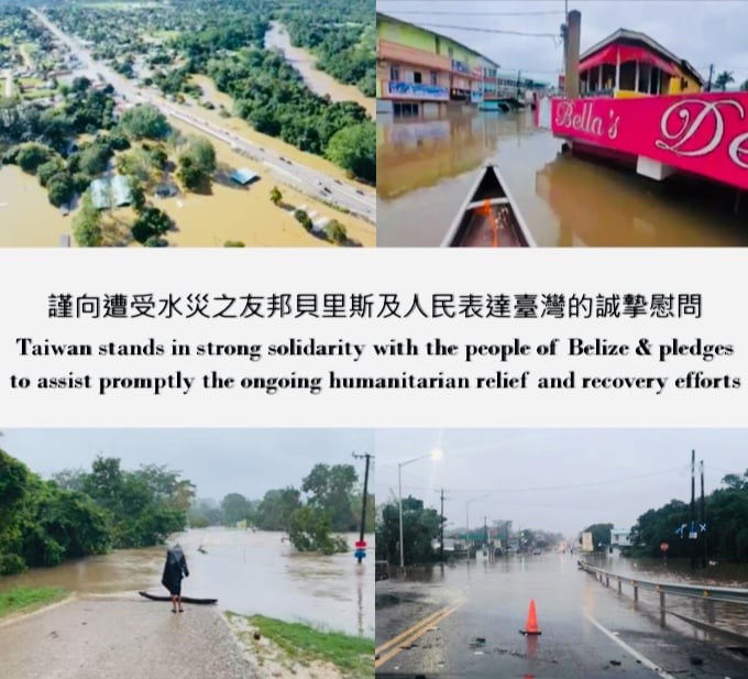 Taiwan to donate US$100,000 to Belize for storm damage repairs