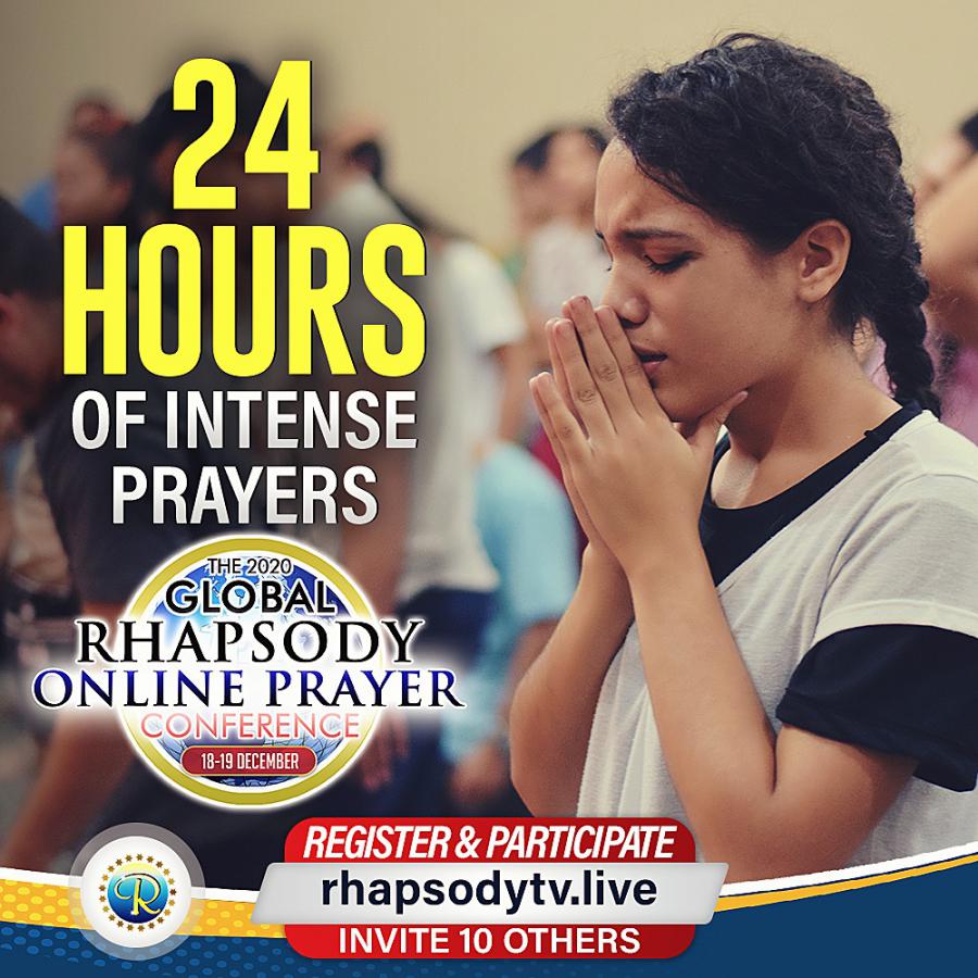 The GLOBAL Rhapsody Online Prayer Conference is here again
