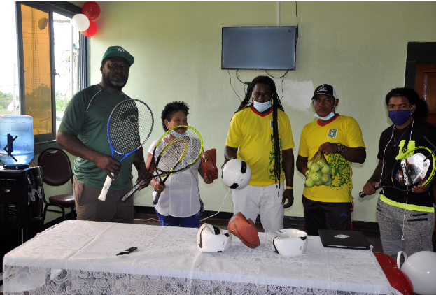 USA based Kwakwani resident Wendell James continues support with equipment