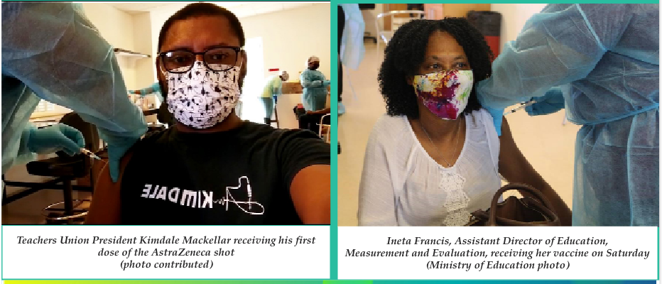 Education officials, teachers and support staff receive Covid-19 vaccines