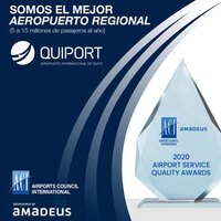 Airports Council International recognizes the Quito airport as the best