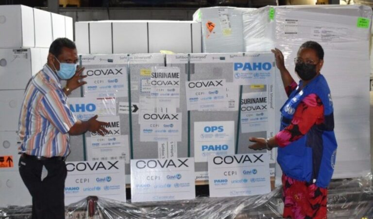 Suriname Receives First COVID-19 Vaccines Through the COVAX Facility