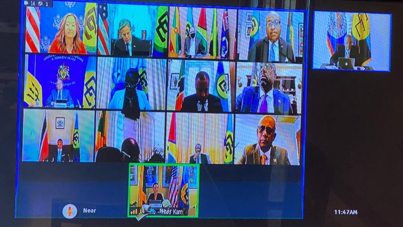 Belize Participates in Virtual Roundtable with US Secretary of State