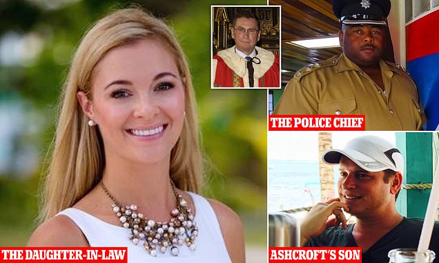 Lord Ashcroft's daughter-in-law is arrested after police is shot dead