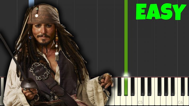 Pirates Of The Caribbean [Easy Piano Tutorial] (Synthesia/Sheet Music)