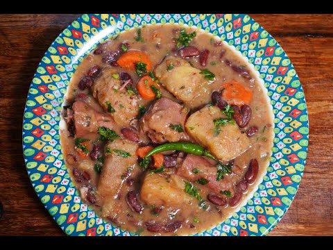 Comforting Breadfruit and Red Bean Soup | CaribbeanPot.com