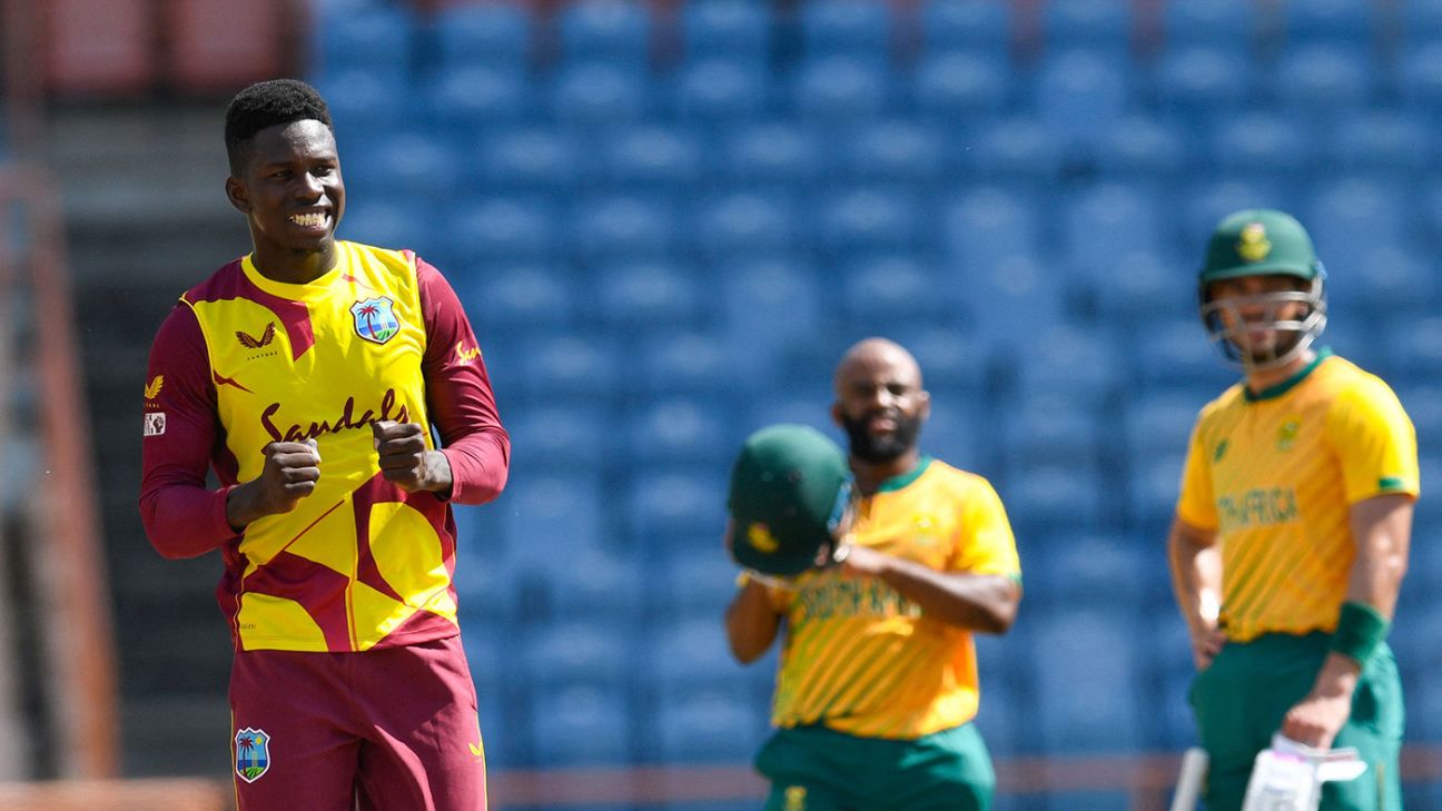 West Indies include Kevin Sinclair for New Zealand ODIs; Shimron