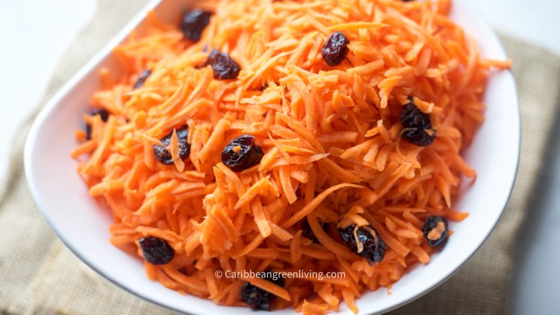 Quick and Easy Carrot Salad with Dried Cranberries