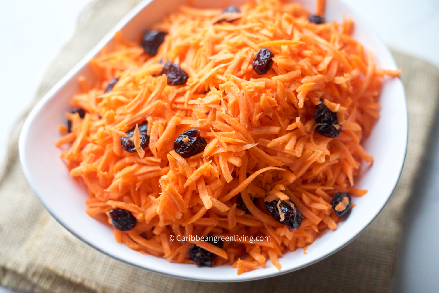 Quick and Easy Carrot Salad with Dried Cranberries
