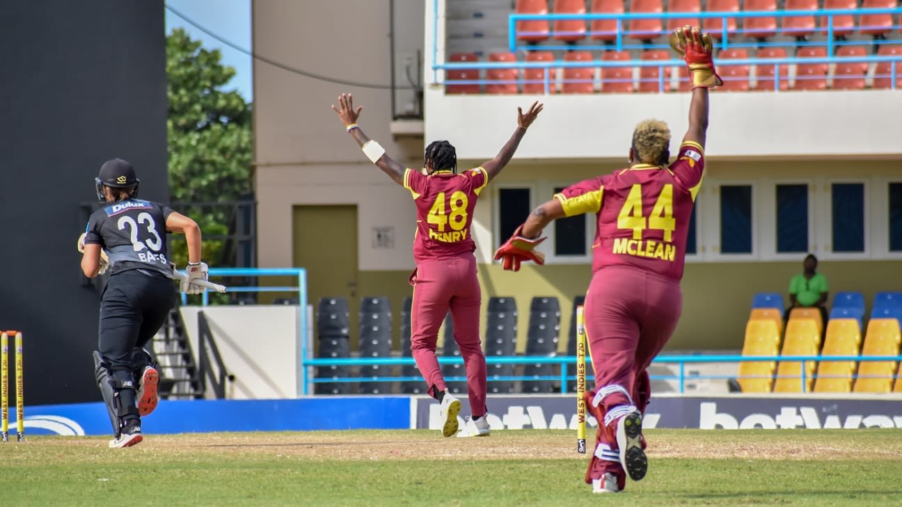 Chinelle Henry’s new-ball burst helps West Indies defend 115