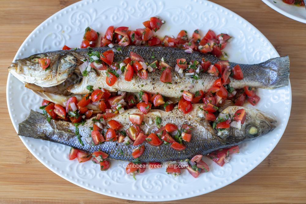 Branzino with Sauce Vierge