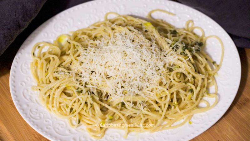 Sweet Leek Carbonara Recipe