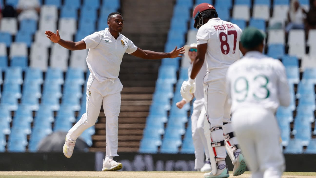 Rabada six-for leads South Africa to victory over West Indies