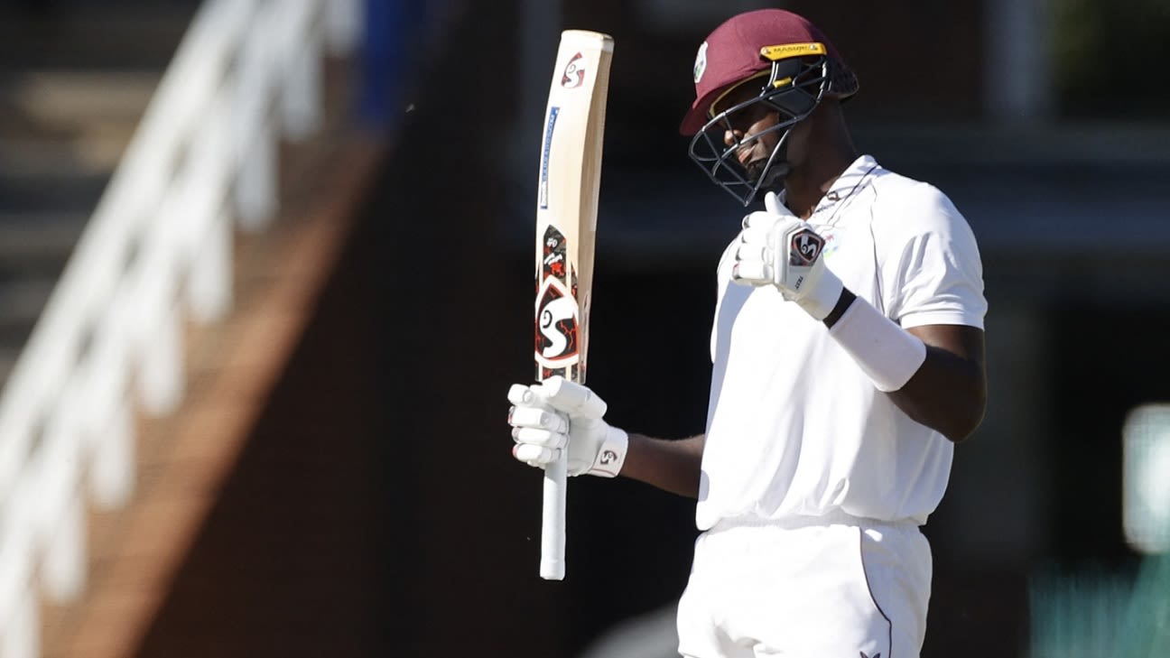 Holder’s 81* keeps West Indies afloat on 13-wicket day