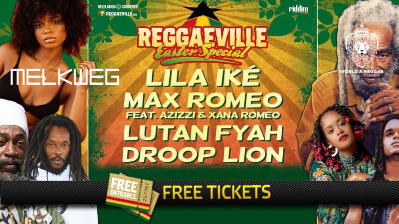 2x 2 Tickets to the Reggaeville Easter Special at Melkweg