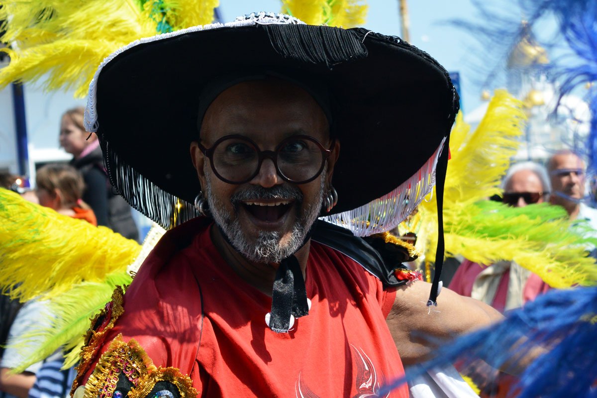 Eastbourne Carnival parades its bands, bees and bonfires