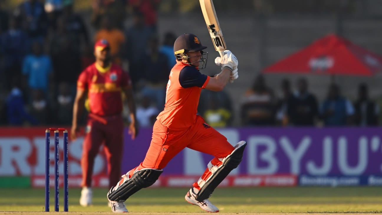 Van Beek slams record 30 runs in Super Over against