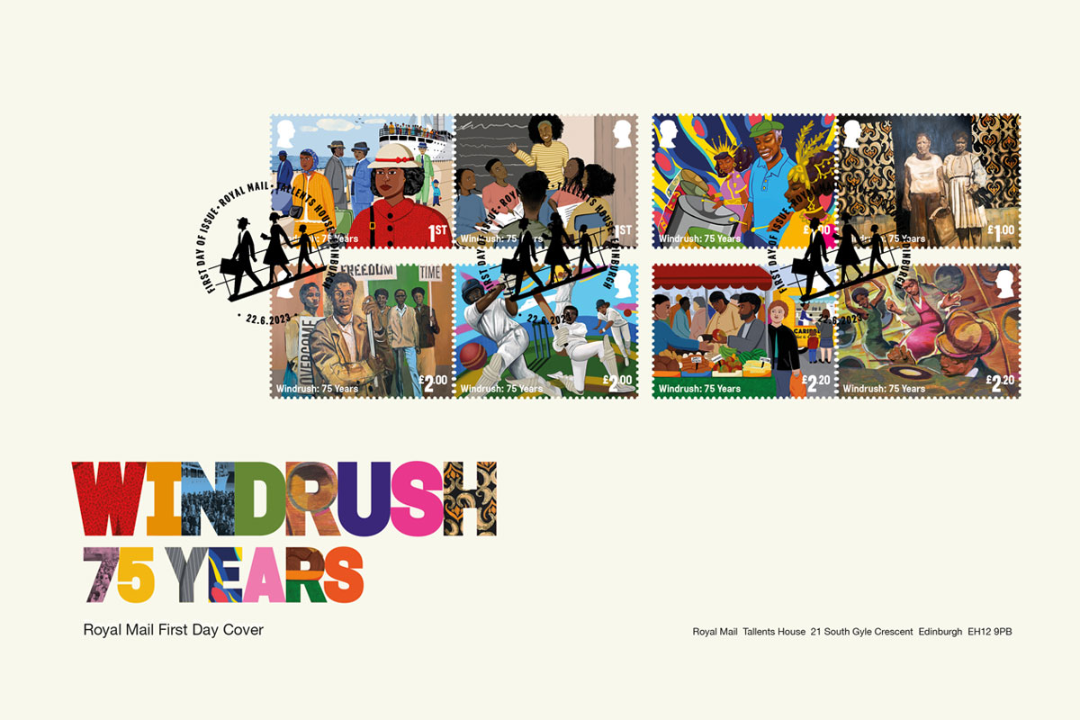 Royal Mail issues Windrush 75 stamps