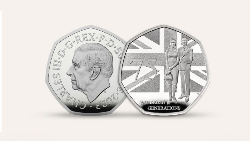 Coins commemorate Windrush 75