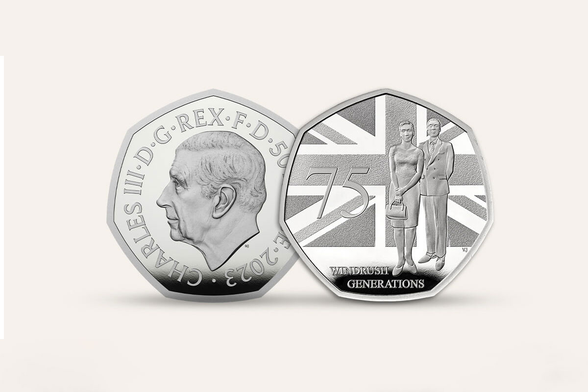 Coins commemorate Windrush 75