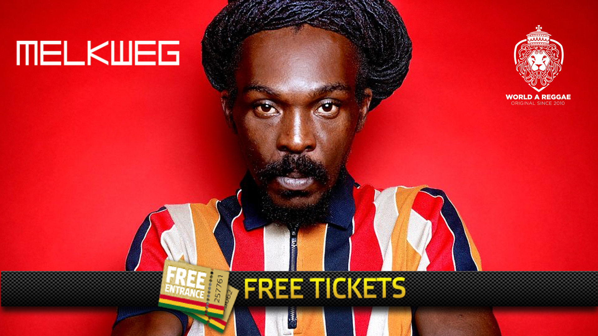 2x 2 Tickets to Anthony B at Melkweg Amsterdam, June