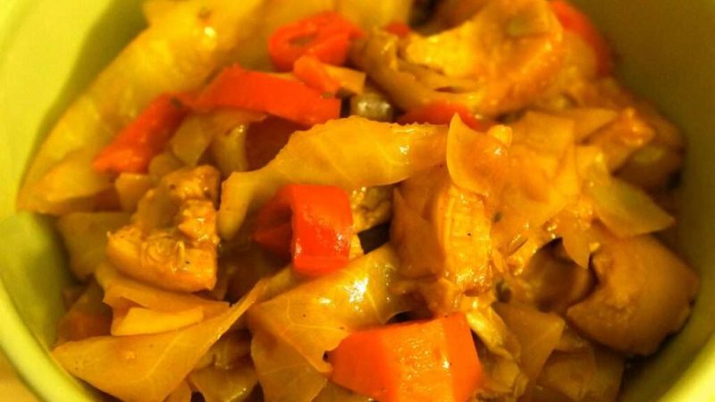 Conch with Cabbage Stew