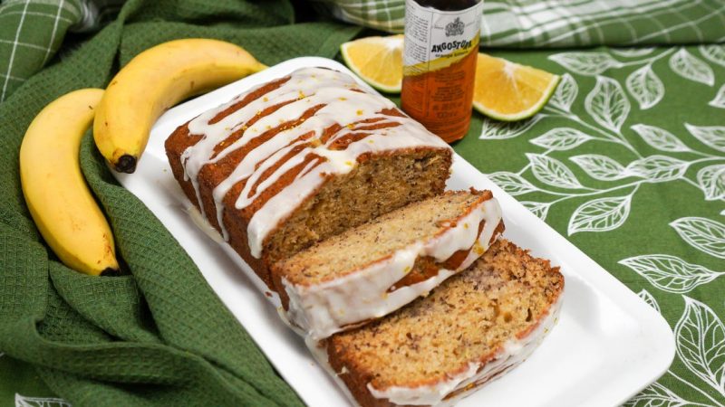Citrus Glazed Banana Bread