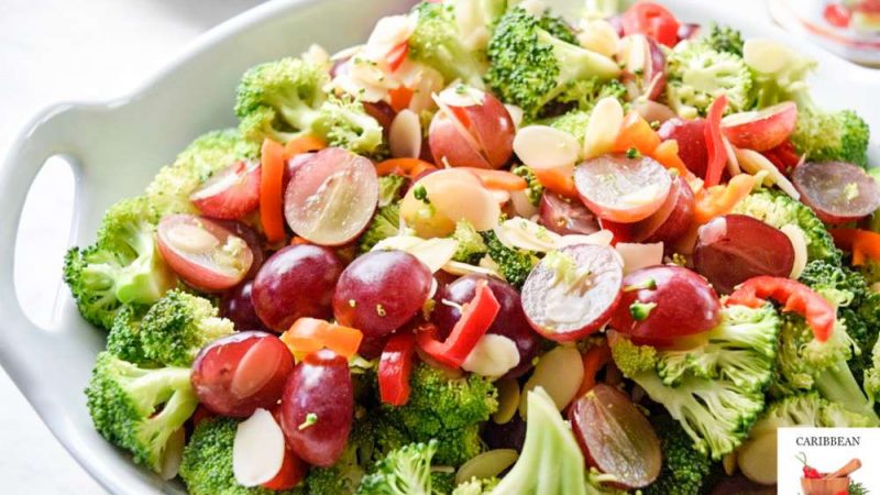 Easy and Healthy Broccoli and Grape Salad