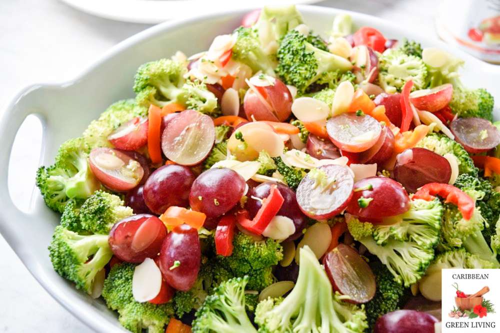 Easy and Healthy Broccoli and Grape Salad