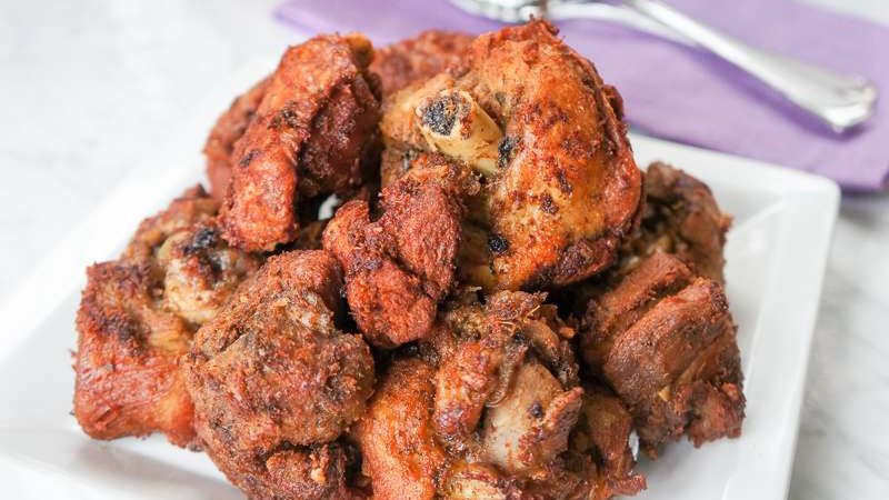 Tassot Turkey, a Haitian Caribbean traditional dish