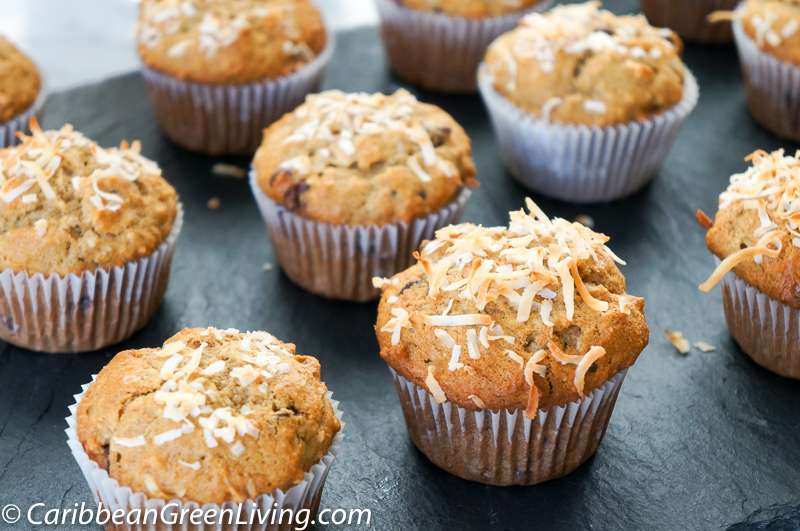 A Crunchy Banana, Cherries, and Coconut Muffins recipe you’ll love