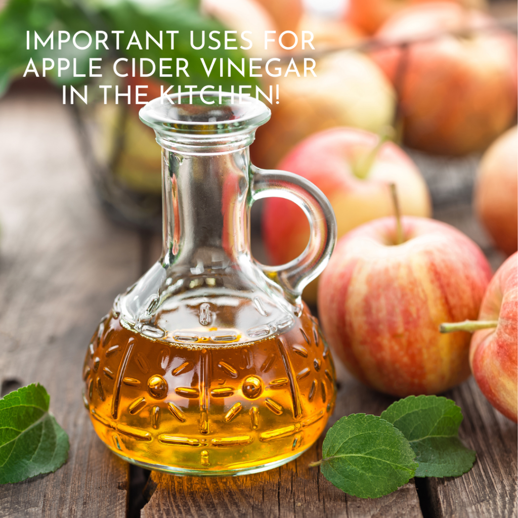 Important Uses for Apple Cider Vinegar in the Kitchen!