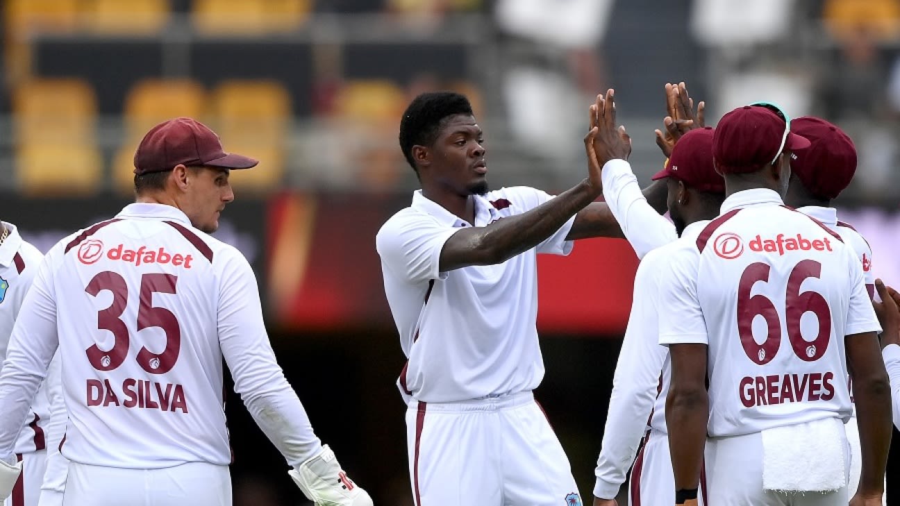Alzarri Joseph’s three-for puts WI back in front after Carey’s