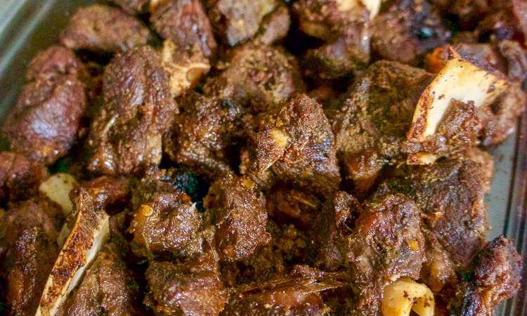 Tassot Cabrit or Fried Goat Meat Bits