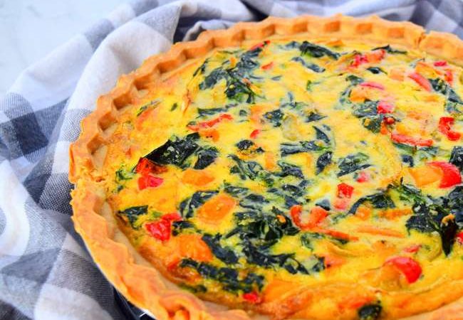 Spinach and Sweet Peppers Pie