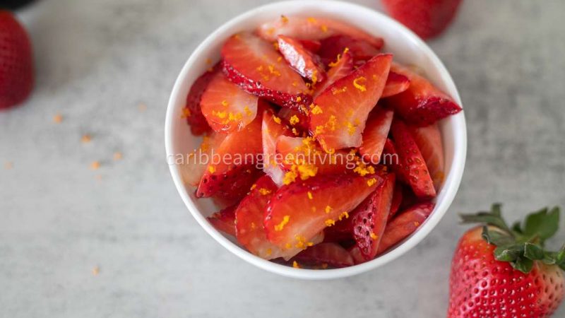 Macerated Strawberries with a Haitian Twist
