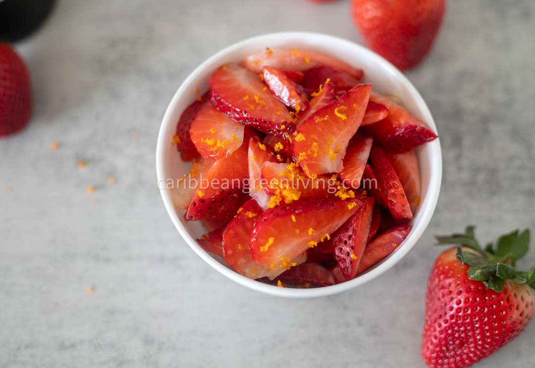 Macerated Strawberries with a Haitian Twist