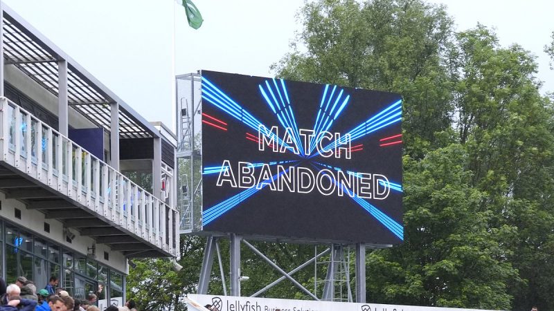 Rain washes out England's third T20 warm-up clash with Pakistan