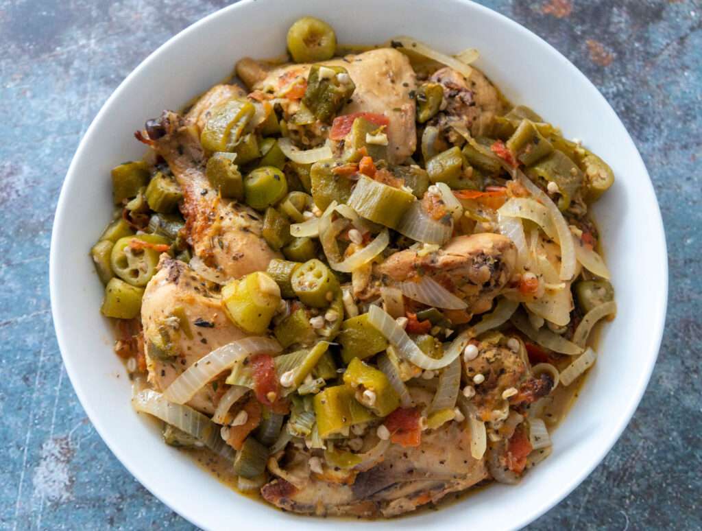Cornish Hen and Okra Stew