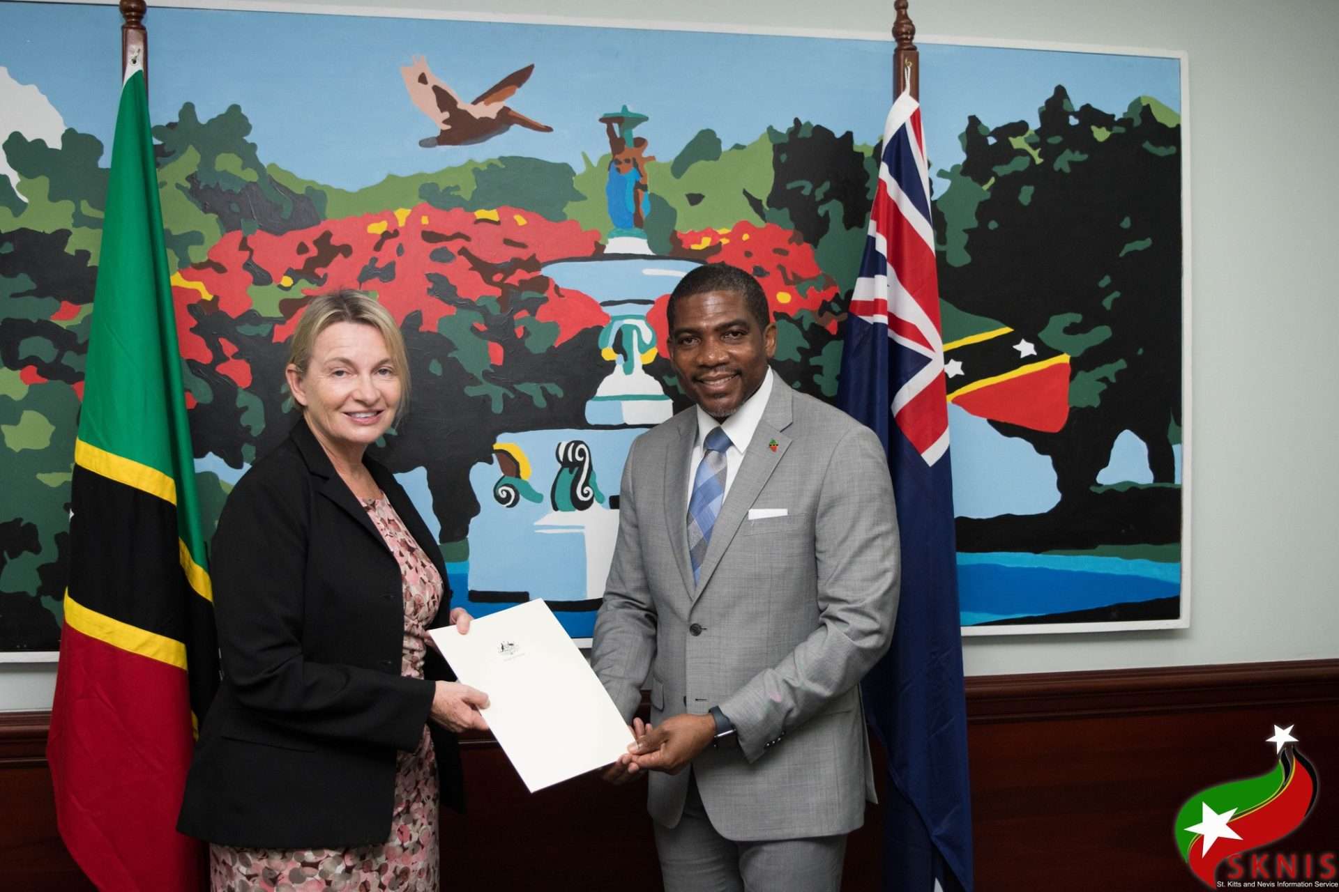 High Commissioner Sonya Koppe Presents Credentials to Prime Minister Honourable Dr. Terrance Drew