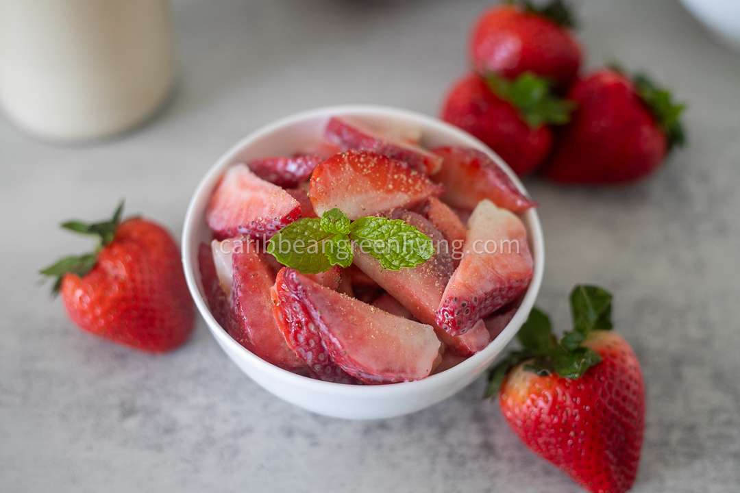 A Taste of the Tropics: Macerated Strawberries with Haitian Crémas