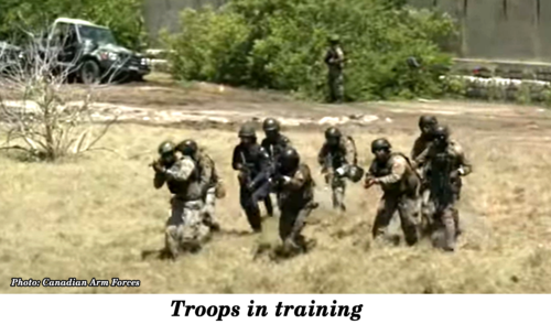 Troops return after training for Haiti deployment