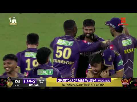 IPL Highlights 2024  | Match 74 | Knight Riders final bat that won against Sunrisers