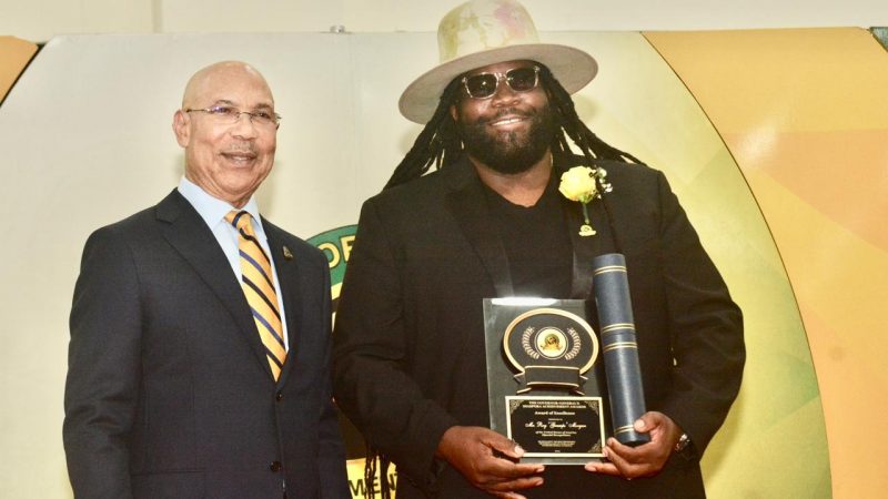 Gramps Morgan Receives Governor General’s Diaspora Award For Excellence