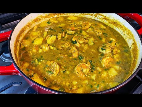 Channa and Aloo with Shrimp | CaribbeanPot.com