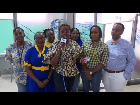 Barbadians turn out in national colours for Flag Day