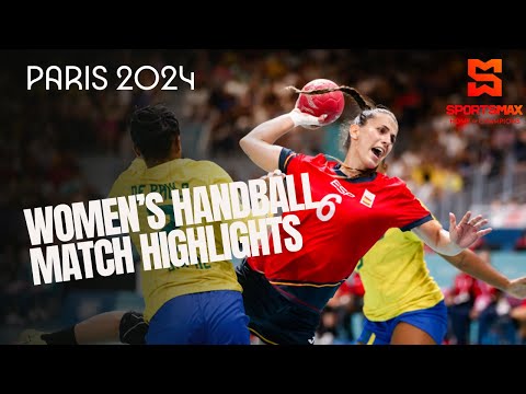 Paris 2024 | Match Highlights | Women’s handball | Preliminary Round  | ESP vs BRA | SportsMax