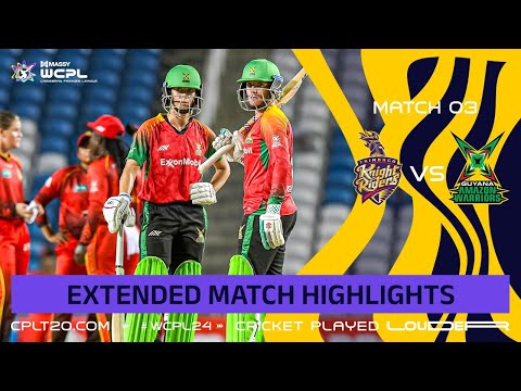 Extended Highlights | Trinbago Knight Riders Women vs Guyana Amazon Warriors Women | CPL 2024