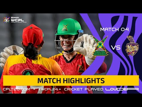 Highlights | Guyana Amazon Warriors Women vs Trinbago Knight Riders Women | CPL 2024