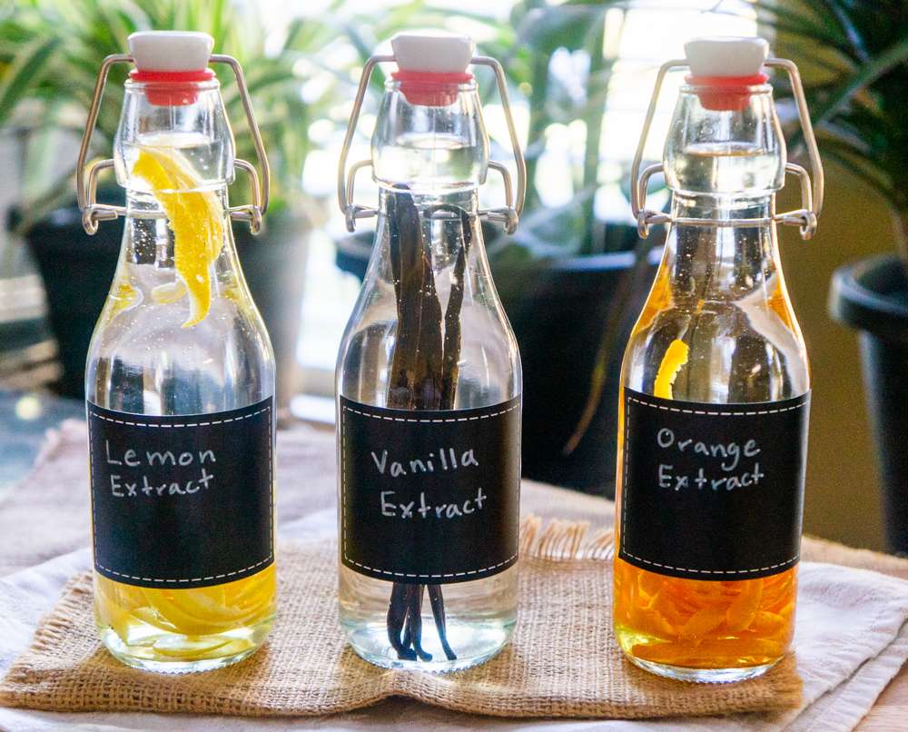 How To Make 3 Easy Homemade Extracts, (vanilla Extract, Lemon